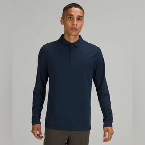 Lululemon Evolution Long Sleeve Polo | Blue | Small